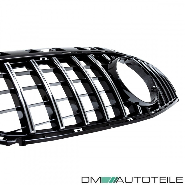 Kühlergrill Schwarz Chrom passt für Mercedes A-Klasse W176 Vorfacelift 12-15 auf Sport Panamericana GT