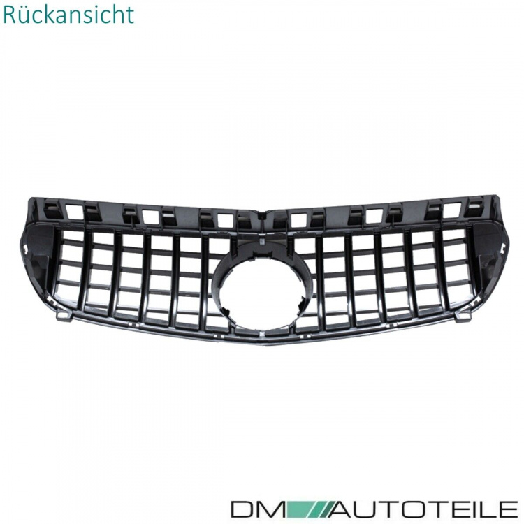 Kühlergrill Schwarz Chrom passt für Mercedes A-Klasse W176 Vorfacelift 12-15 auf Sport Panamericana GT