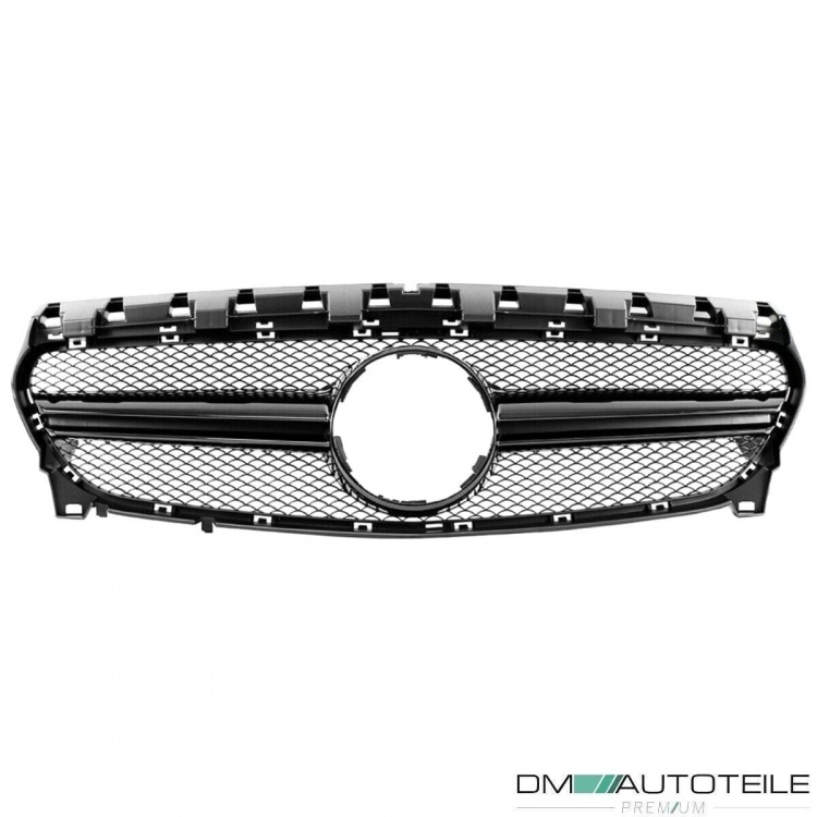 Sport Kühlergrill Schwarz Glanz passt für Mercedes CLA Mopf W117 C117 X117 16-19
