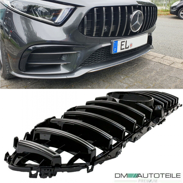 Kühlergrill Chrom passt für Mercedes CLS C257 auch Kamera auf Sport-Panamericana GT