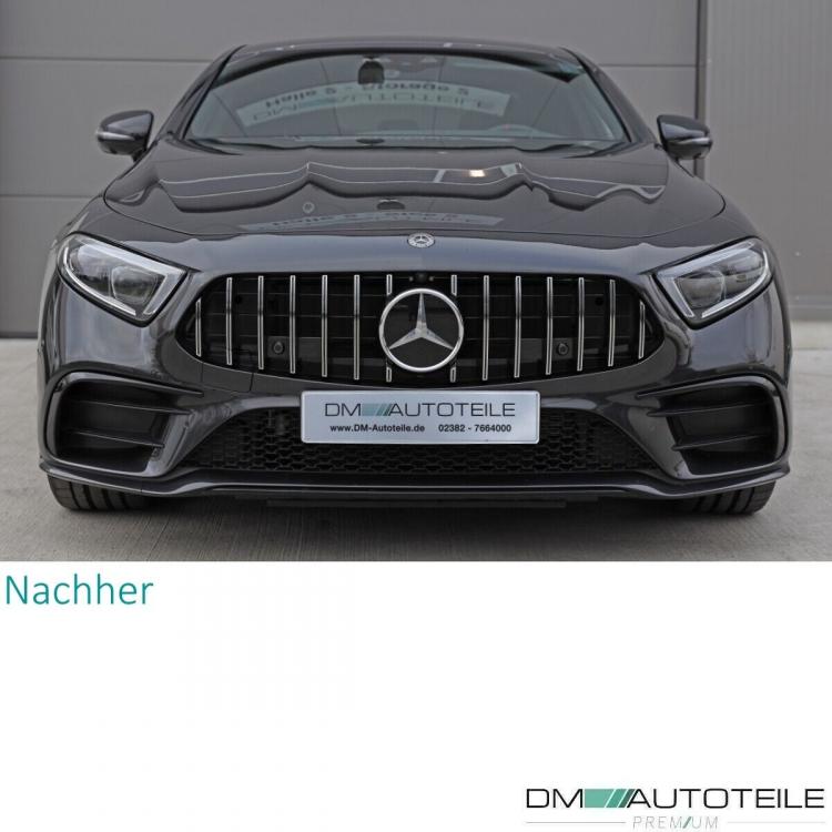 Kühlergrill Chrom passt für Mercedes CLS C257 auch Kamera auf Sport-Panamericana GT