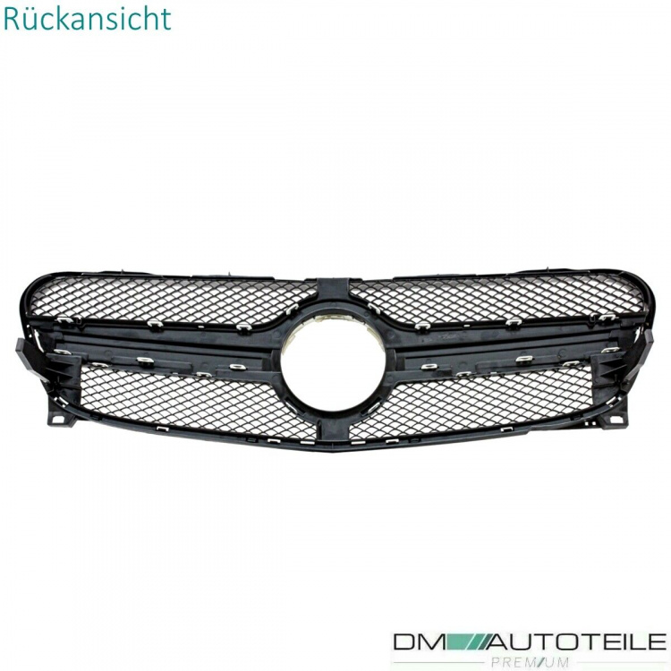Sport Kühlergrill Silber Alu Matt passt für Mercedes GLA X156 ab 13-16 nicht AMG