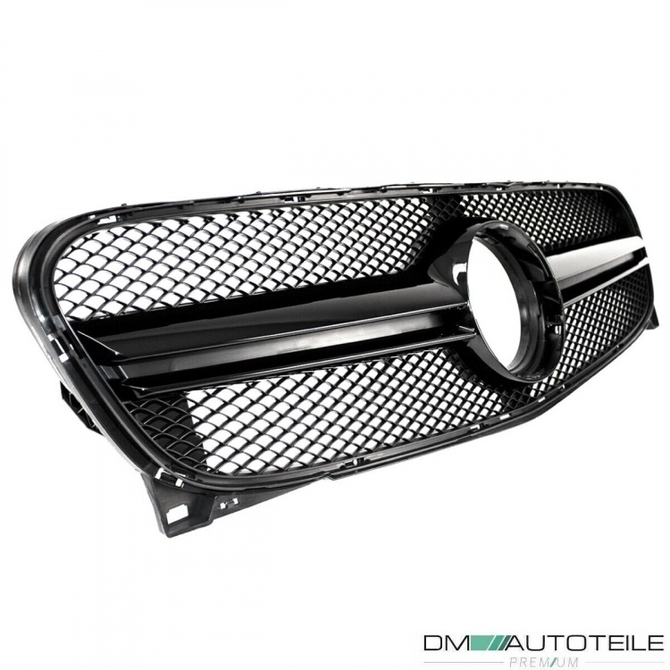 Kühlergrill Schwarz Glanz passt für Mercedes GLA X156 auch AMG Bj 13-16
