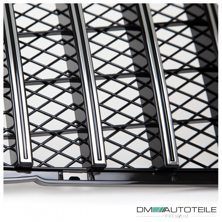 Kühlergrill Chrom Schwarz passt für Mercedes GLA X156 13-16 auf Sport-Panamericana GT
