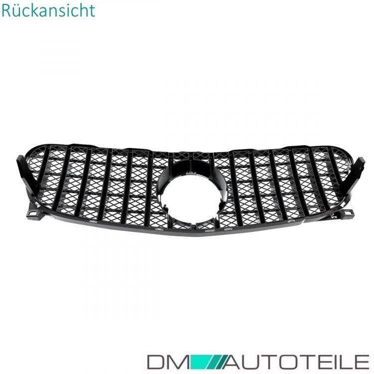 Kühlergrill Schwarz Glanz passt für Mercedes GLA X156 Bj 14-16 auf Sport-Panamericana GT