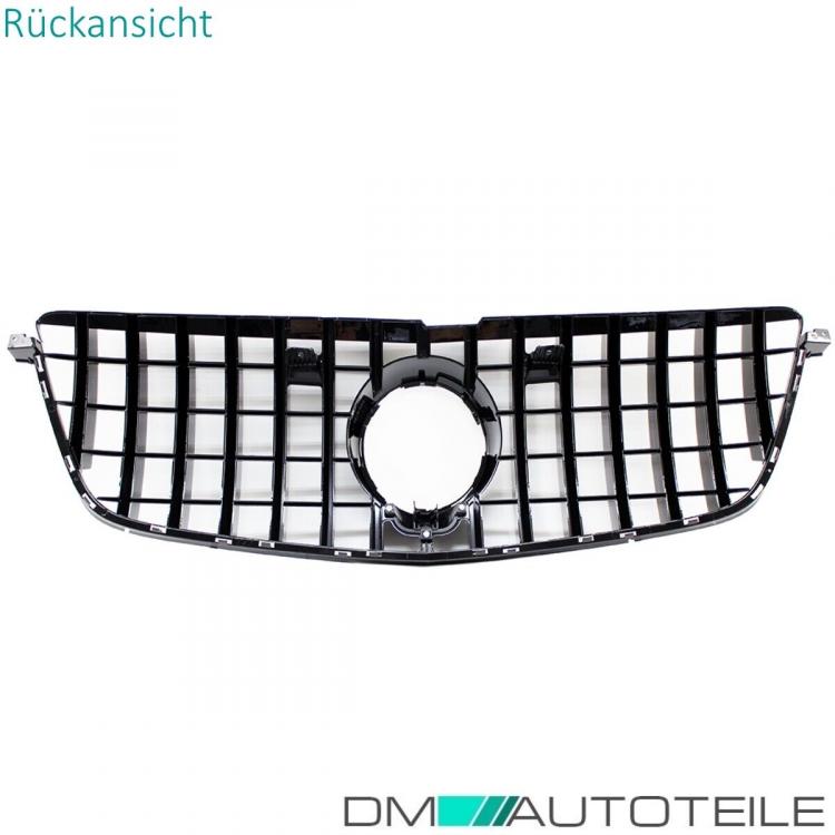 Kühlergrill Schwarz passt für Mercedes GL X166 12-15 + Kamera auf Sport-Panamericana GT