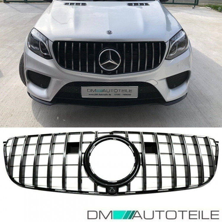Kühlergrill Chrom für Kamera passt für Mercedes GLS X166 Mopf ab 2015 auf Sport-Panamericana GT