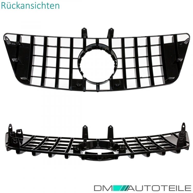 Kühlergrill Schwarz glanz passt für Mercedes ML W164 ab 09-11 Mopf Facelift auf Sport-Panamericana GT