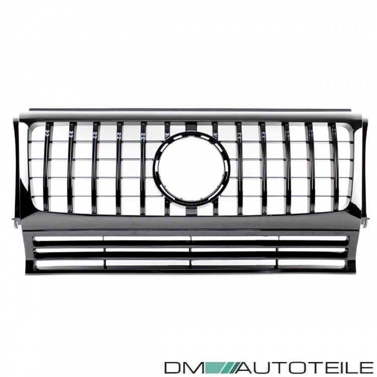 Kühlergrill Schwarz glanz passt für Mercedes G-Klasse W463 Bj 1990-2018 auf Sport-Panamericana GT