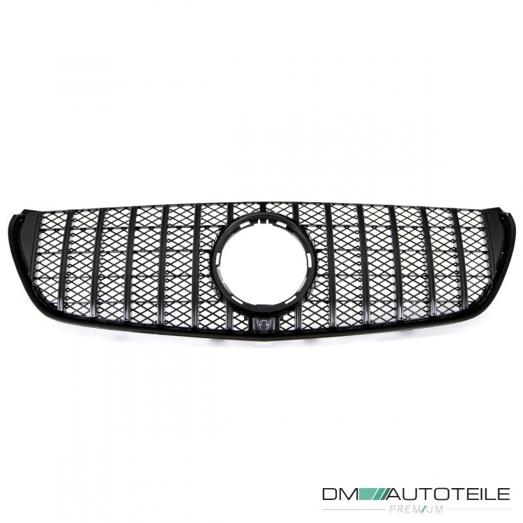 Kühlergrill Schwarz Glanz für Kamera passt für Mercedes V-Klasse W447 Bj ab 2014 auf Sport-Panamericana GT