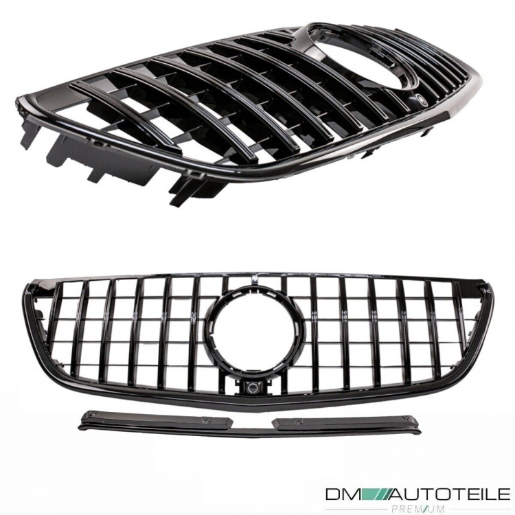 Kühlergrill Schwarz glanz für Mercedes Vito W447 + Kamera 14-19
