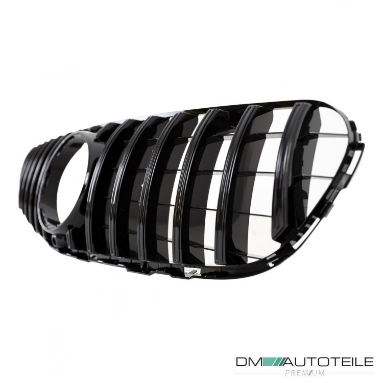 Kühlergrill schwarz glanz für Kamera passend für Mercedes GLC X253 Bj ab 2015