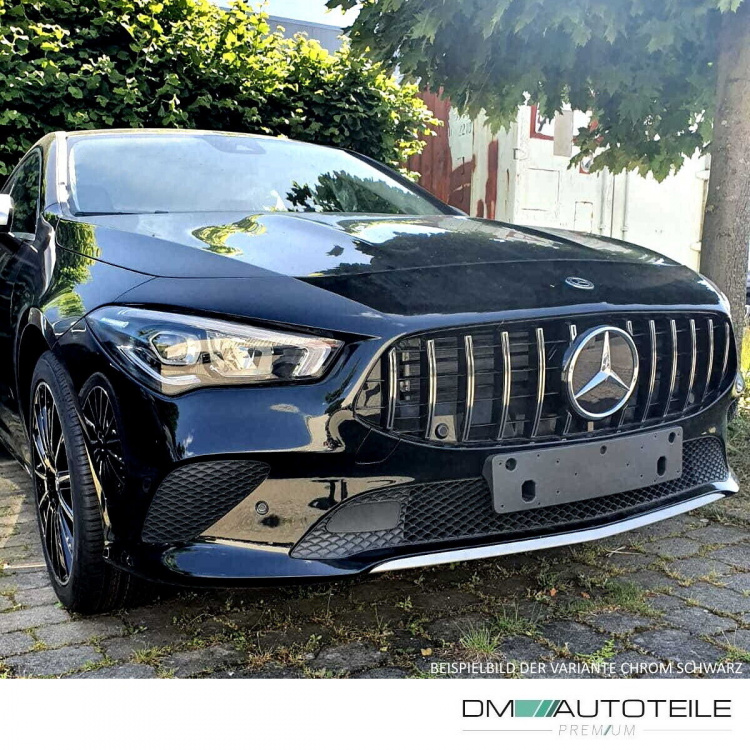Kühlergrill Schwarz glanz passt für Mercedes CLA W118 ab 2019 für PDC & Kamera
