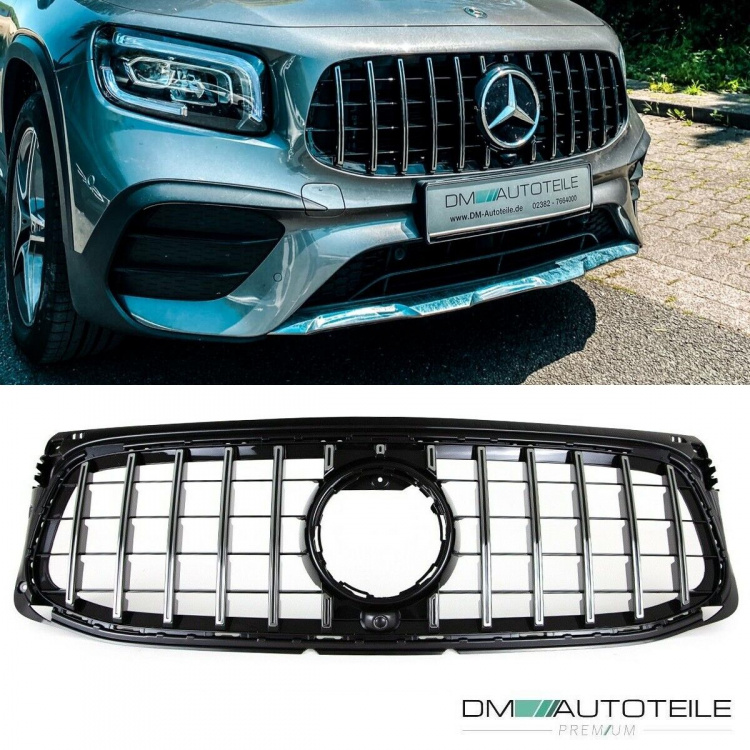 Kühlergrill Chrom passt für Mercedes GLB-Klasse X247 ab 2019 mit AMG Line