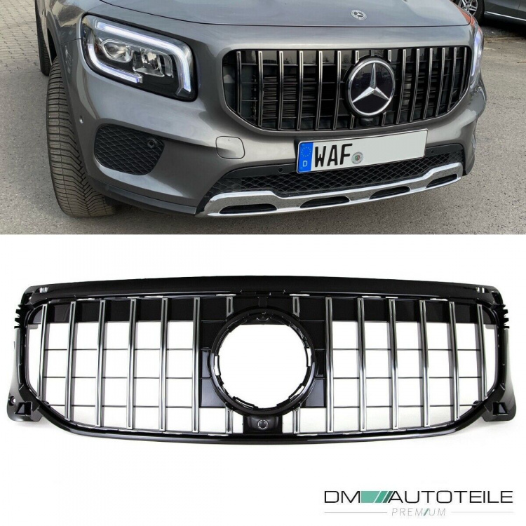 Kühlergrill Chrom Komplett passt für Mercedes GLB-Klasse X247 ab 2019 ohne AMG Line