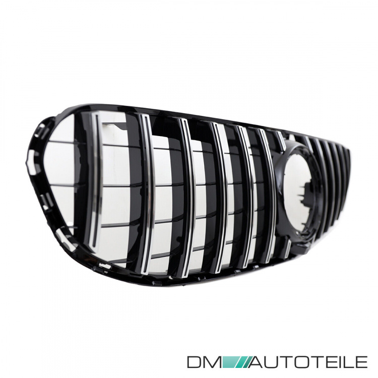Kühlergrill Schwarz Chrom passt für Mercedes GLC X253 Facelift ohne AMG Line Bj ab 2019 aus ABS