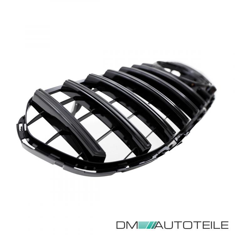 Kühlergrill Schwarz komplett passt für Mercedes GLC X253 Facelift ohne AMG Line Bj ab 2019 aus ABS