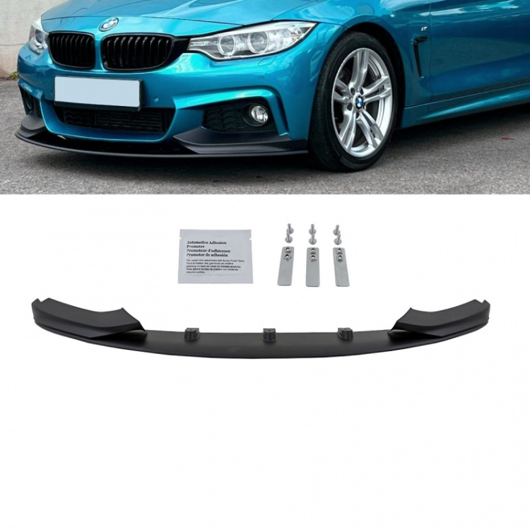 Performance Schwarz Matt Front Spoiler Lippe passt für BMW 4er F32 F33 F36 mit M-Paket