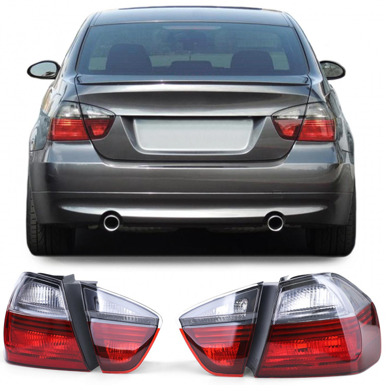 Upgrade Design Rückleuchten für BMW 3er E90 Limousine 05-08 schwarz/rauch