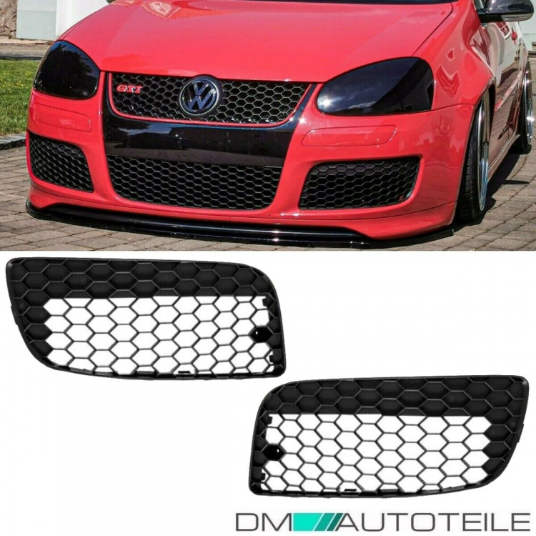 Stoßstangengitter Gitter SET Wabengrill Clean Waben GESCHLOSSEN für Golf 5 GTI