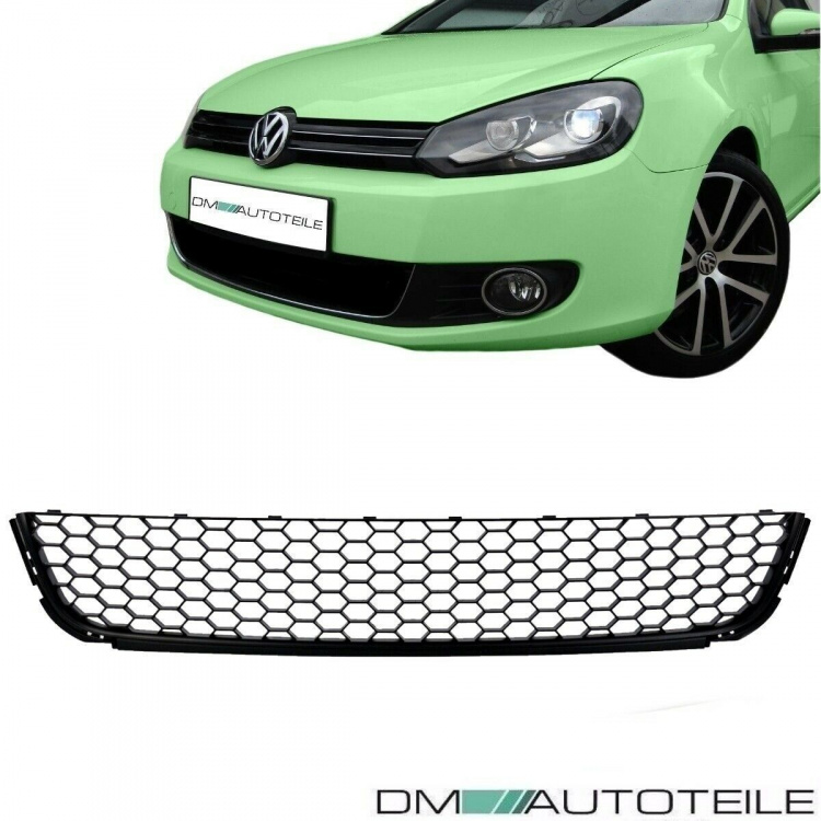 Gitter Stoßstange Wabengitter Front Stoßstangengitter unten passt für VW Golf 6