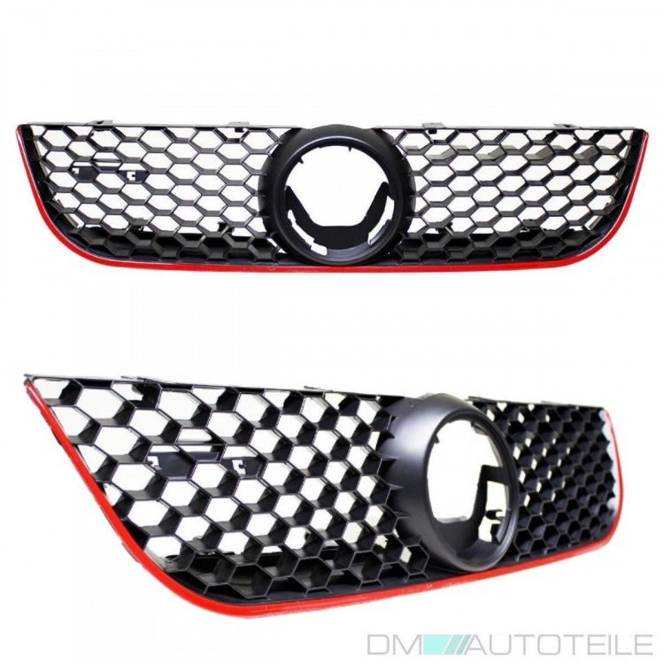 Kühlergrill Frontgrill Grill Gitter Wabengrill passt für VW Polo 9N3 GTI 05-09