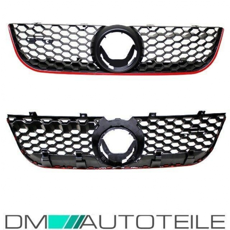 Kühlergrill Frontgrill Grill Gitter Wabengrill passt für VW Polo 9N3 GTI 05-09