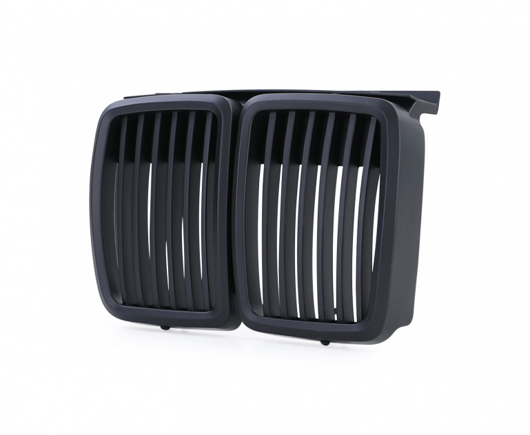 Upgrade Design Sport Kühlergrill / Nieren für BMW 3er E30 87-94 schwarz matt