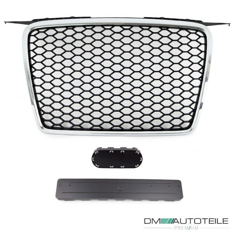 Wabengrill Schwarz Chrom Kühlergrill passt für Audi A3 8P ab 03-08 nicht RS3