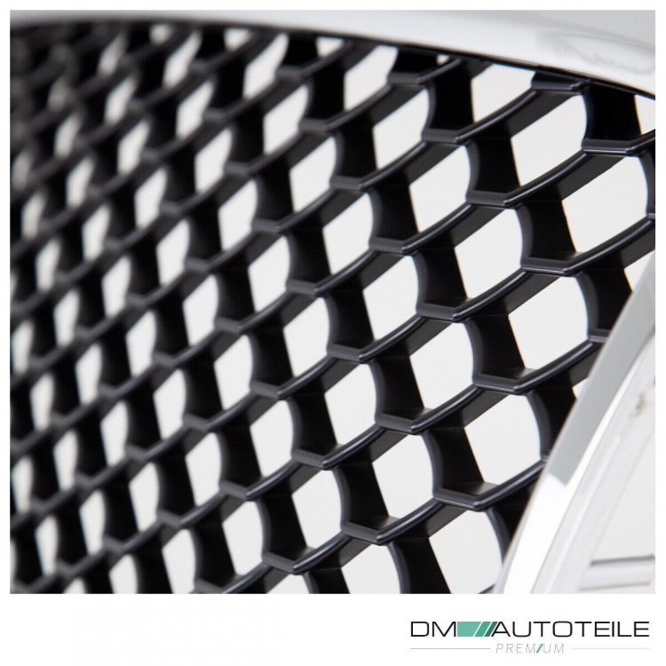 Wabengrill Schwarz Chrom Kühlergrill passt für Audi A3 8P ab 03-08 nicht RS3