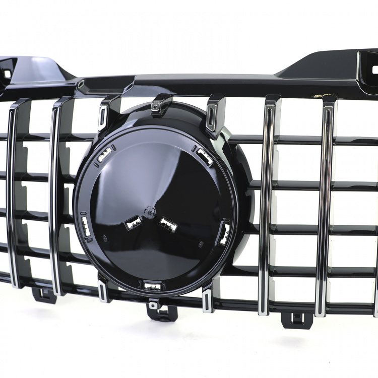 Upgrade Sportgrill / Kühlergrill für Mercedes Benz Sprinter W906 06-13 Hochglanz schwarz/chrom