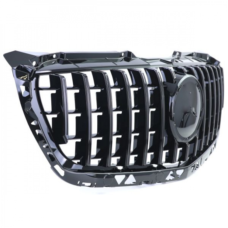 Upgrade Sportgrill / Kühlergrill für Mercedes Benz Sprinter W906 (Facelift) 13-18 Hochglanz schwarz