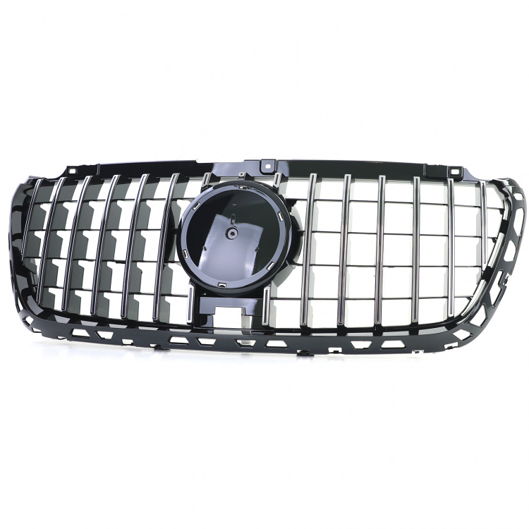 Upgrade Sportgrill / Kühlergrill für Mercedes Benz Sprinter W907/910 18+ Hochglanz schwarz / Chrom