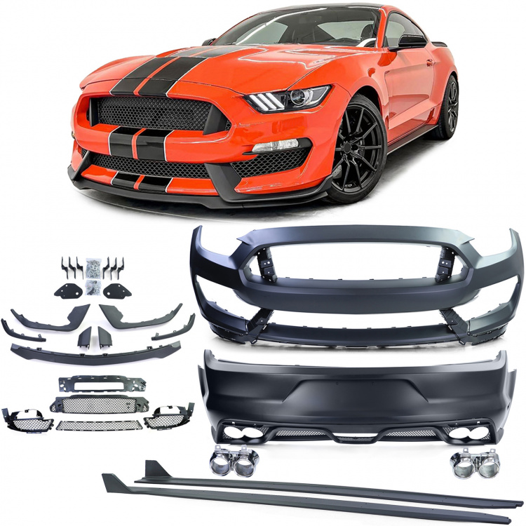 Upgrade Performance Bodykit für Ford Mustang 6 Vorfacelift Coupe / Cabrio 14-17 im GT350 Look