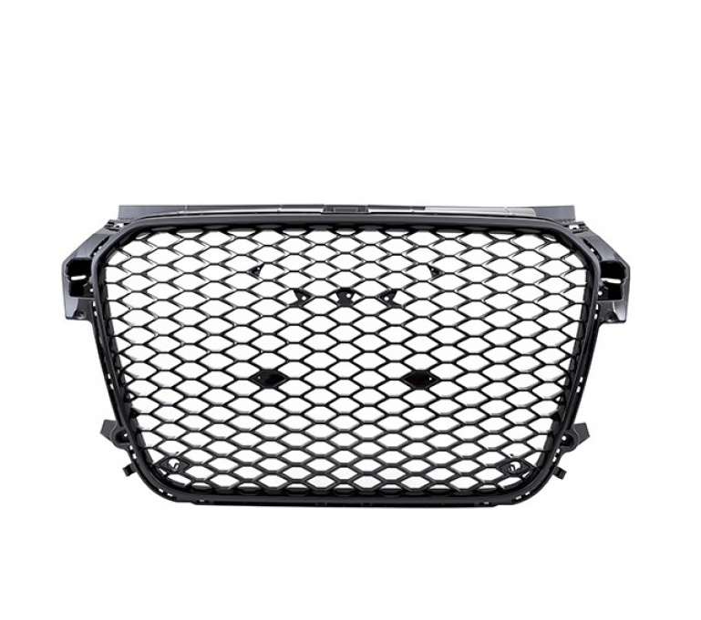 Upgrade Sportgrill Kühlergrill für Audi A1 (8X) 10-15 Hochglanz schwarz