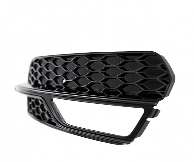 Upgrade Nebelscheinwerfer Gitter für Audi A3 8V S-Line Hochglanz schwarz in Wabengitter Design 12-16