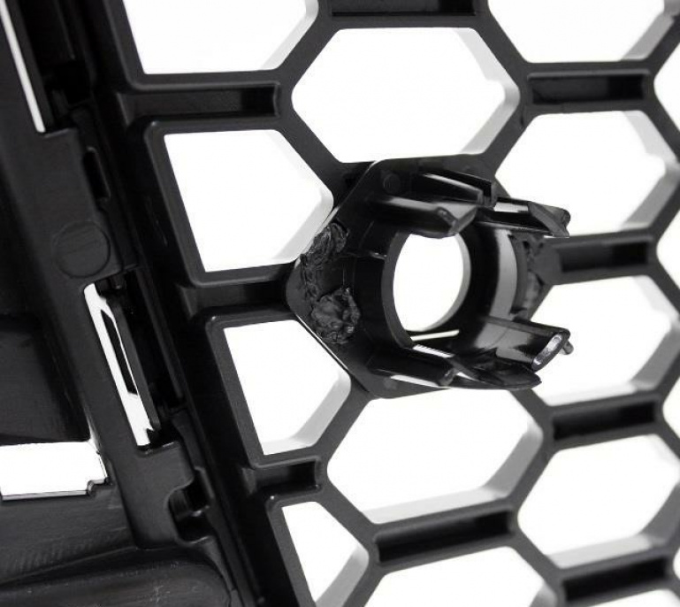 Set Wabendesign Kühlergrill Wabengrill Schwarz Glanz +Gitter passend für Audi A3 8V 12-16 nur S-Line