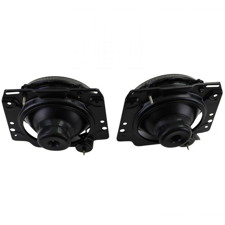 Upgrade Design geriffelte Scheinwerfer für VW Golf 2 83-91 schwarz mit Fadenkreuz