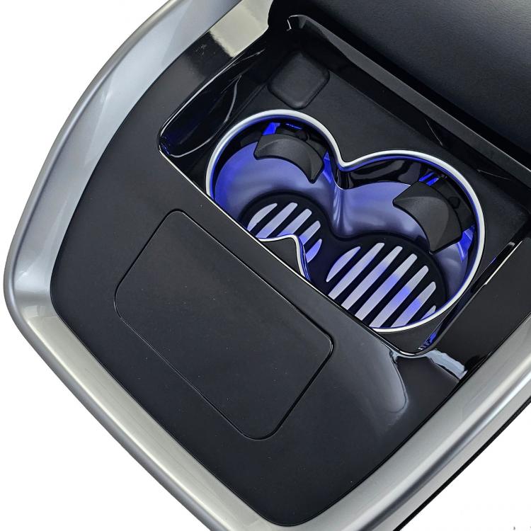 Upgrade Luxury Line Staufach Mittelkonsole Ablage für Mercedes Benz V-Klasse Vito Viano W447 14-23 mit LED Beleuchtung, USB, Kühlfunktion