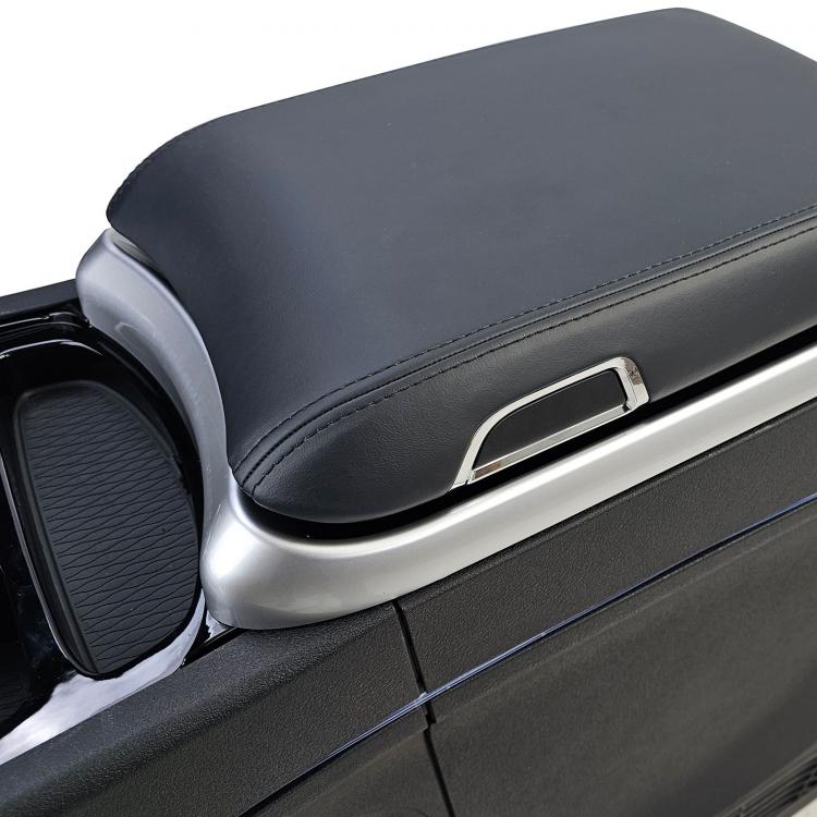 Upgrade Luxury Line Staufach Mittelkonsole Ablage passend für Mercedes Benz Vito W447 Automatik 14-23 mit LED Beleuchtung, USB, Kühlfunktion