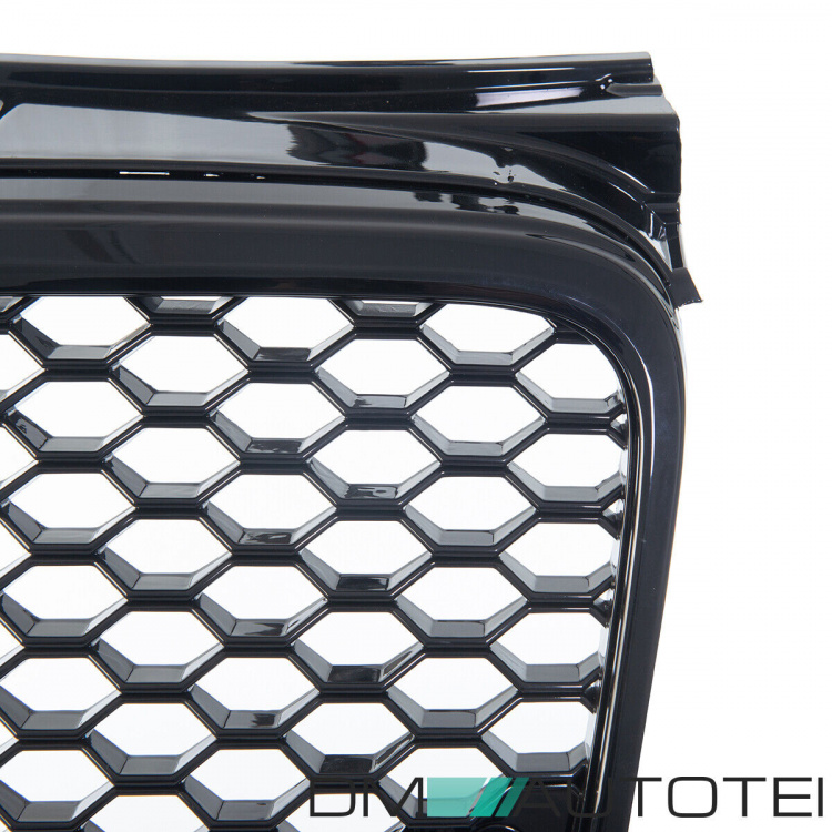 Kühlergrill Wabengrill schwarz glanz passt für Audi A4 B7 04-08 Waben Grill nicht RS4 Quattro