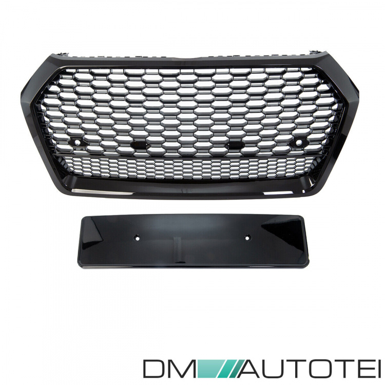 Kühlergrill Waben Grill Sport Schwarz hochglanz passt für Audi Q5 FY 2017-2020 auch SQ5