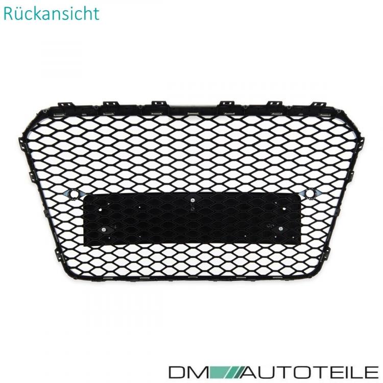 Kühlergrill Wabendesign PDC Schwarz glanz passt für Audi A5 8T Facelift ab 11-17