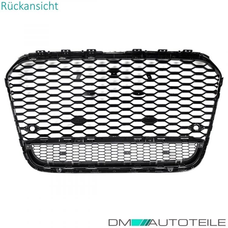 Sport Wabendesign Kühlergrill Hochglanz Schwarz passt für Audi A6 4G C7 bj 10-14 außer RS6 S6