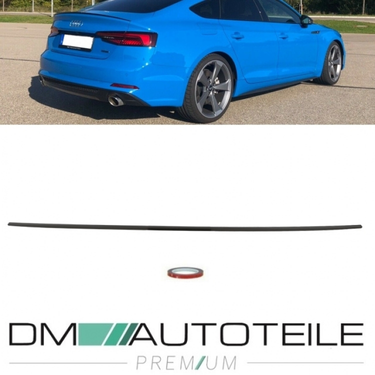 SET Sport-Heckspoiler Hecklippe grundiert + 3M passt für Audi A5 F5 Sportback 5-Türer auch RS5