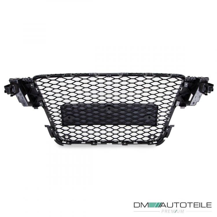 Kühlergrill Grill Wabendesign hochglanz Schwarz lackiert passt für Audi A5 8T Baujahr 2007-2011 nicht RS5
