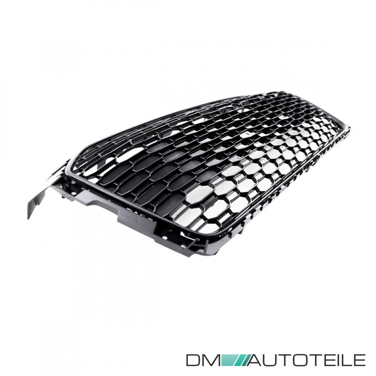 Kühlergrill Grill Wabendesign hochglanz Schwarz lackiert passt für Audi A5 F5 außer RS5