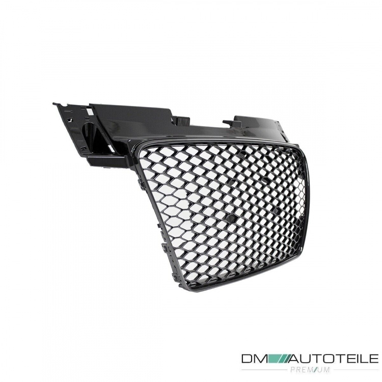 Kühlergrill Wabengrill Schwarz glanz passt für Audi TT 8J 06-16 ohne RS Emblem
