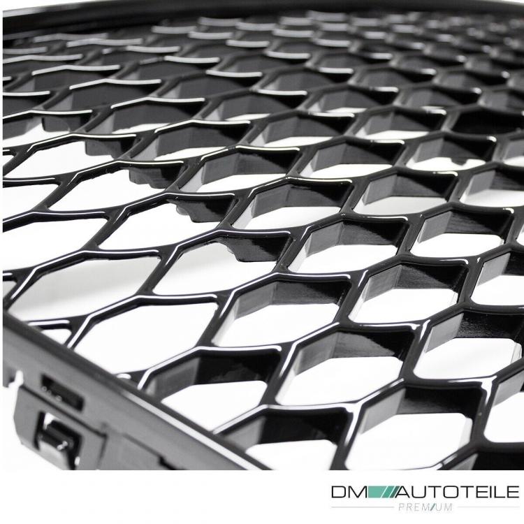 Kühlergrill Wabengrill Schwarz glanz passt für Audi TT 8J 06-16 ohne RS Emblem