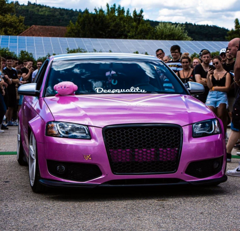 LED Tagfahrlicht - Design Scheinwerfer für Audi A3 8P 04-08 schwarz